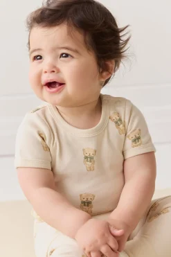 Organic Cotton Hudson Short Sleeve Bodysuit - Little Ted