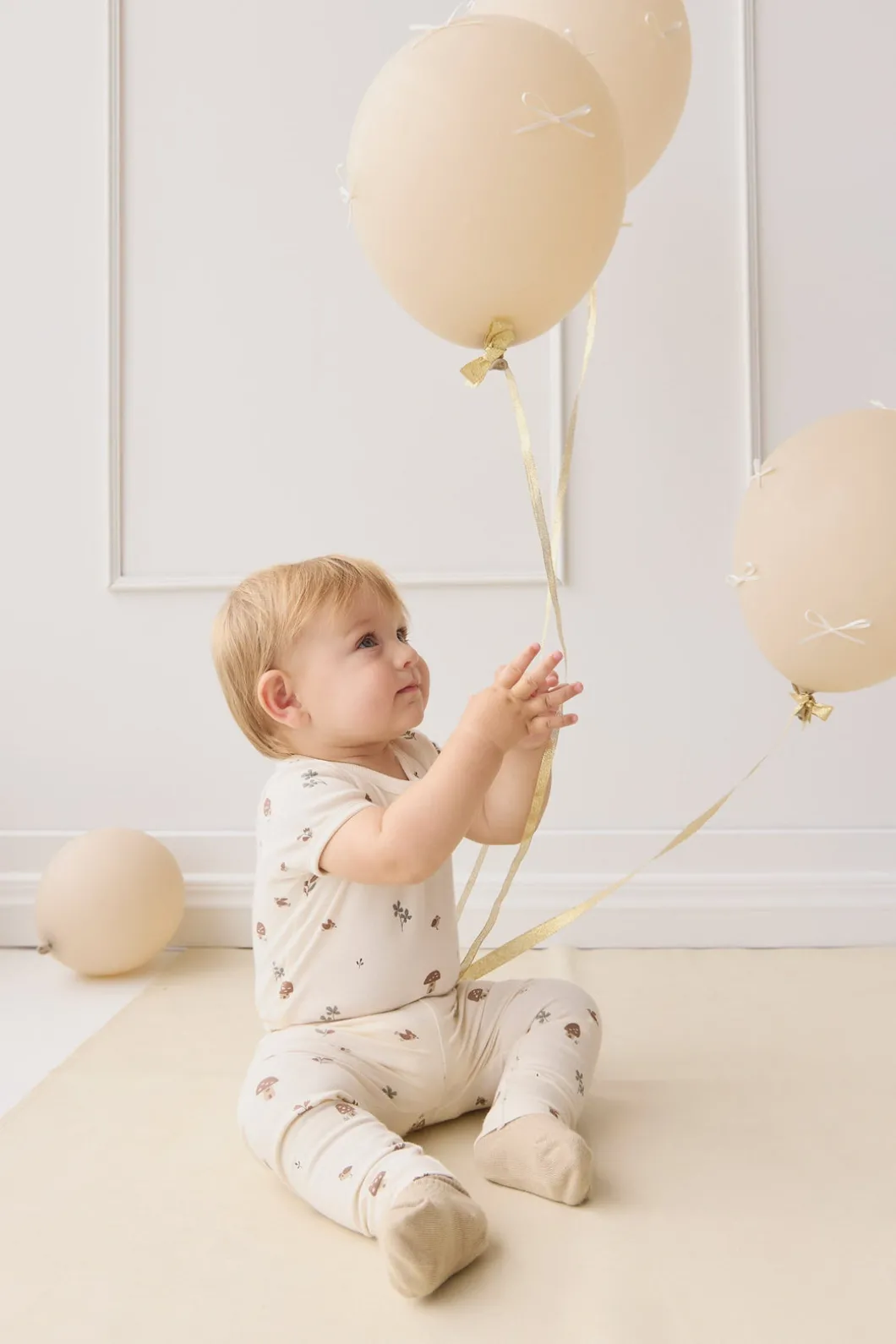 Organic Cotton Hudson Short Sleeve Bodysuit - Le Champignon