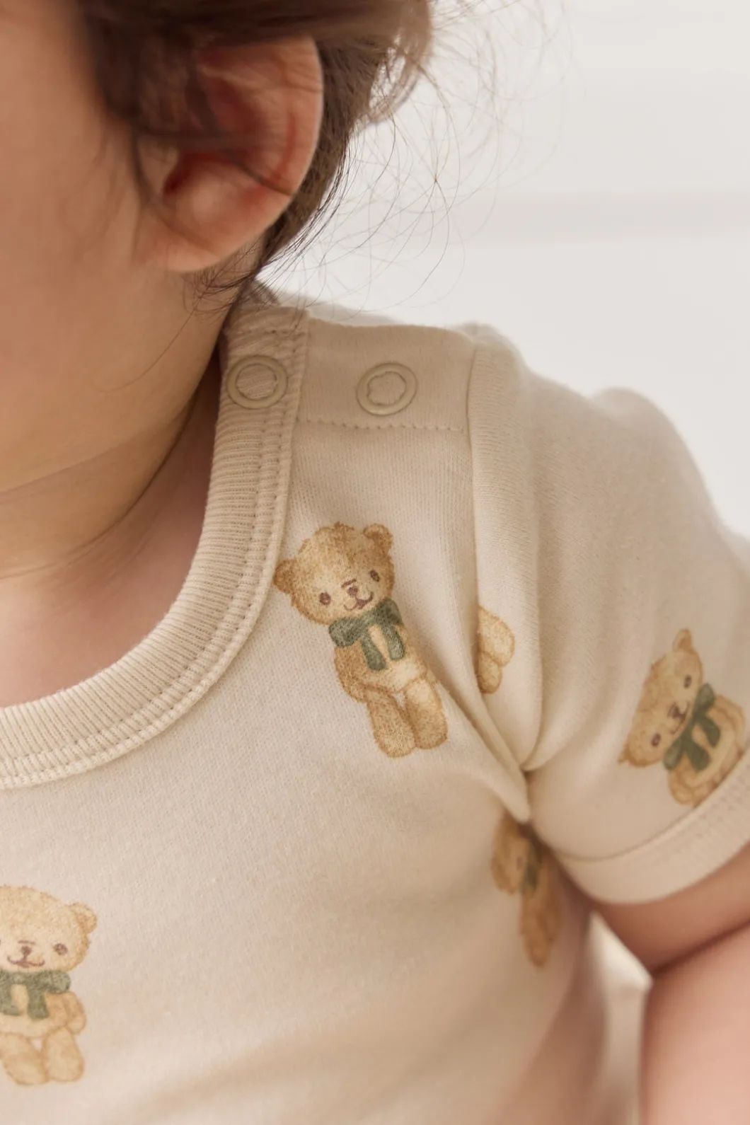 Organic Cotton Hudson Short Sleeve Bodysuit - Little Ted