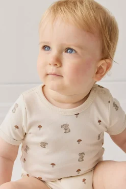 Organic Cotton Hudson Short Sleeve Bodysuit - Le Lapin
