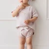 Organic Cotton Ivy Shortie - Simple Flowers Lilac