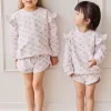 Organic Cotton Ivy Shortie - Rose Floral Pink
