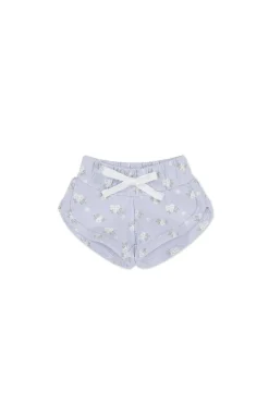 Organic Cotton Ivy Shortie - Rose Floral Smoke