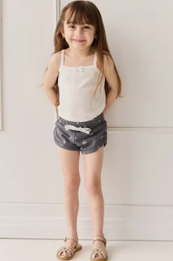 Organic Cotton Ivy Shortie - Cherry Love Lava