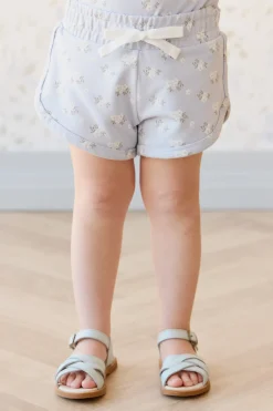 Organic Cotton Ivy Shortie - Rose Floral Smoke