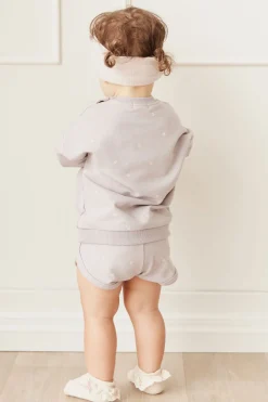 Organic Cotton Ivy Shortie - Annie Ditzy Violet Ice