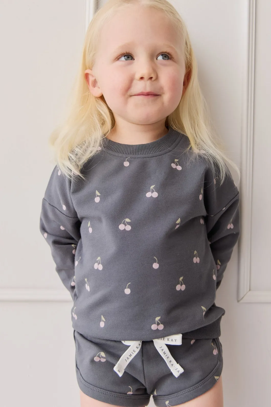 Organic Cotton Ivy Shortie - Cherry Love Lava