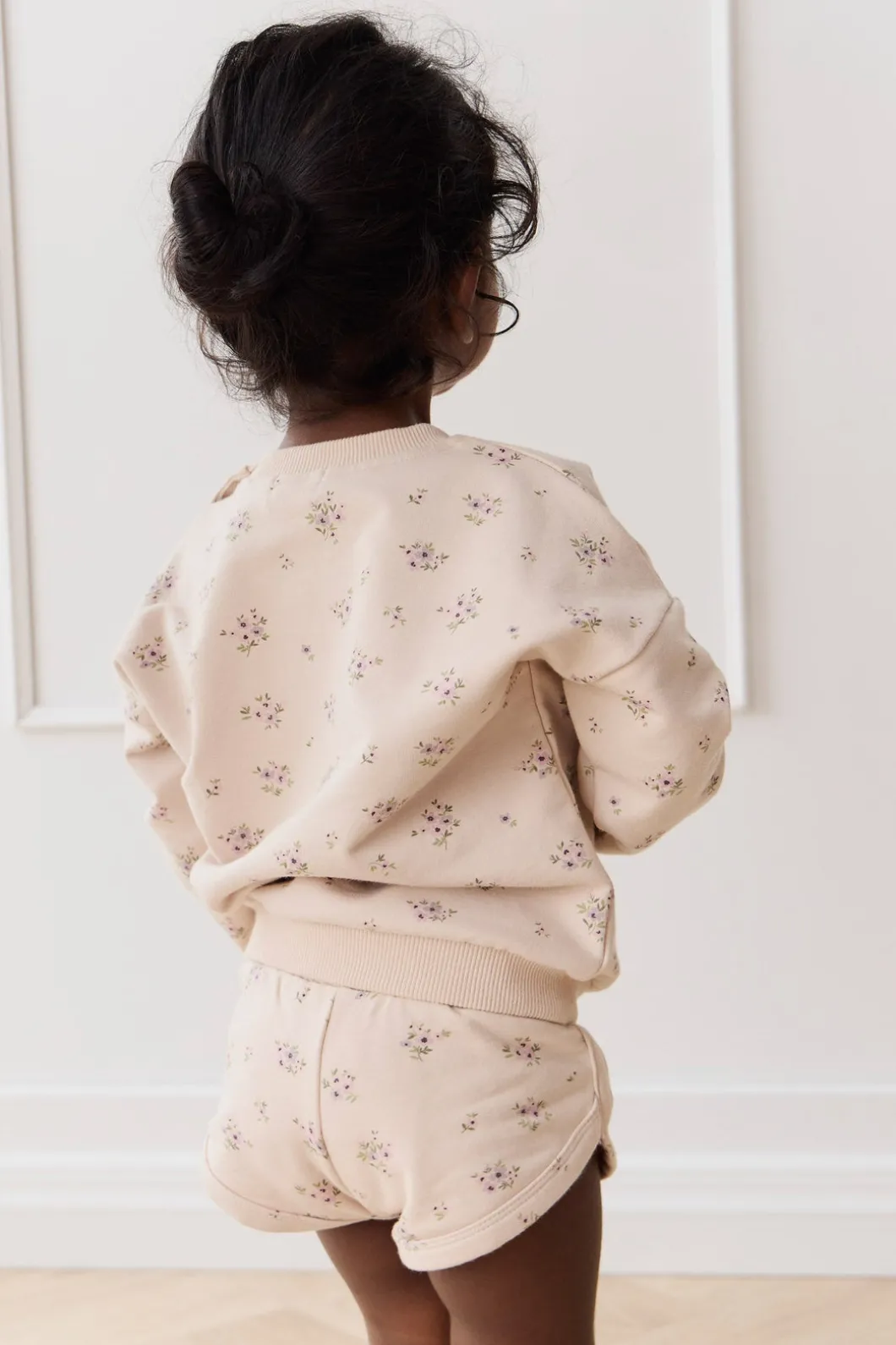 Organic Cotton Ivy Shortie - Goldie Bouquet Pink Tint