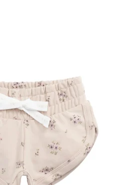 Organic Cotton Ivy Shortie - Goldie Bouquet Pink Tint