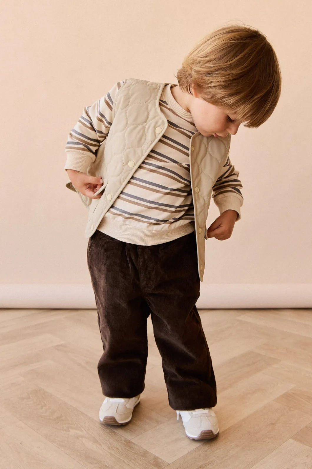 Organic Cotton Jalen Oversized Jumper - Raynor Stripe North Sea