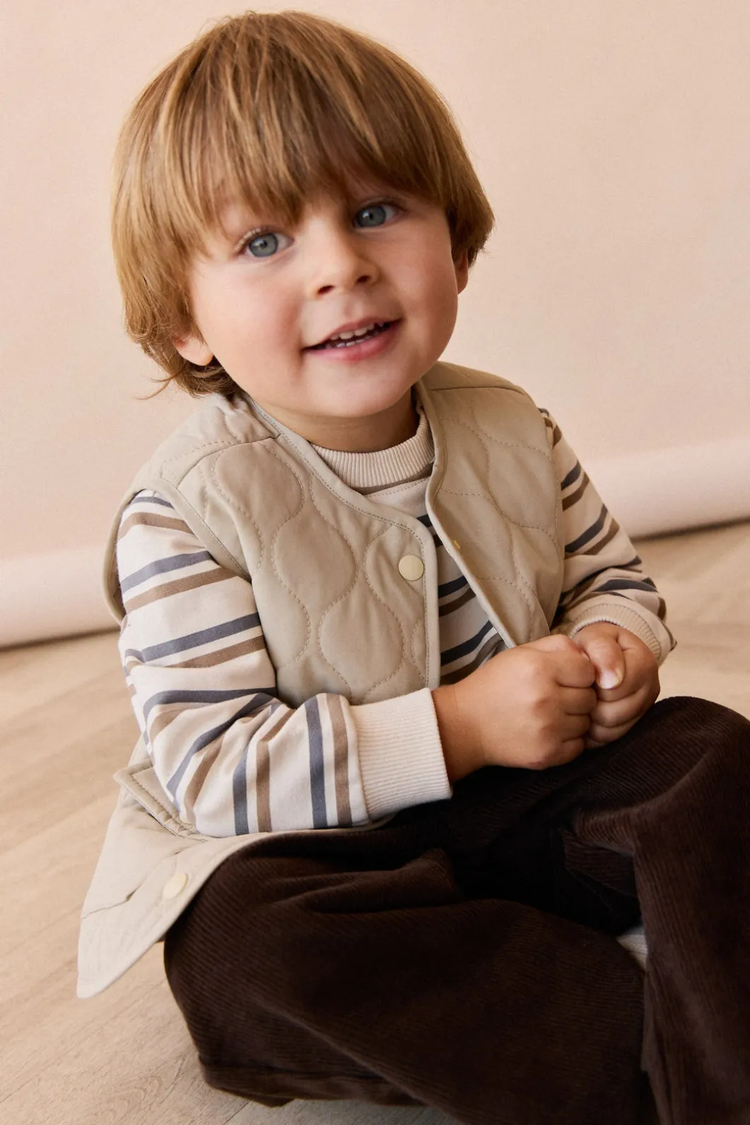 Organic Cotton Jalen Oversized Jumper - Raynor Stripe North Sea