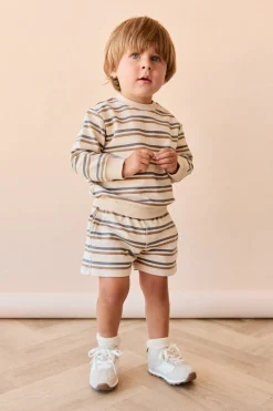 Organic Cotton Jalen Short - Raynor Stripe North Sea
