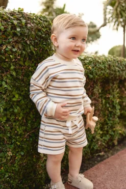 Organic Cotton Jalen Short - Hudson Stripe Tiger