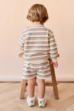 Organic Cotton Jalen Short - Raynor Stripe North Sea