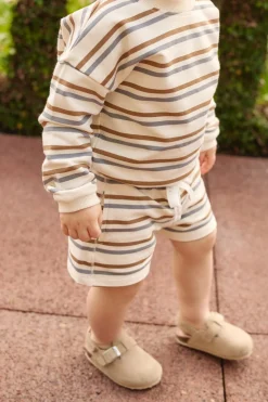 Organic Cotton Jalen Short - Hudson Stripe Tiger