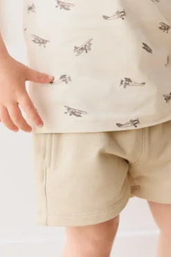 Organic Cotton Jalen Short - Biscuit