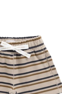 Organic Cotton Jalen Short - Raynor Stripe Pale Khaki