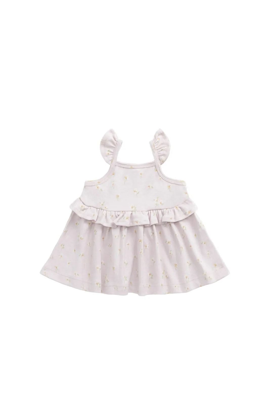 Organic Cotton Kaia Top - Simple Flowers Lilac