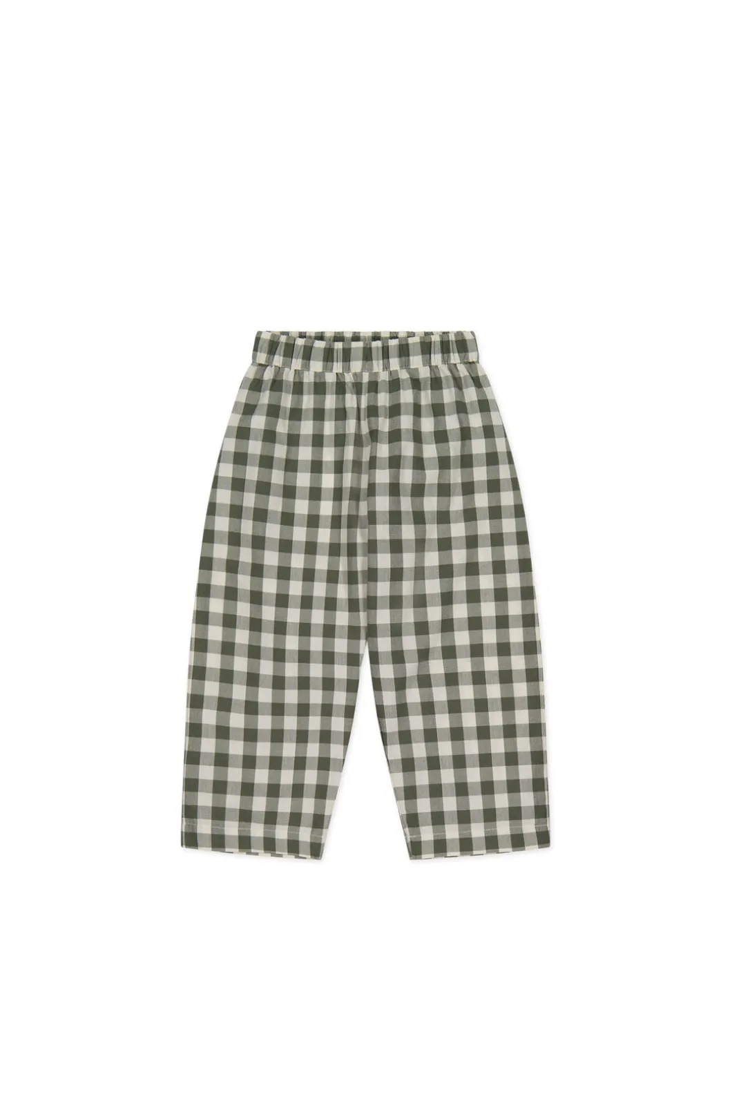 Organic Cotton Kingston Pant - Gingham Grape Leaf