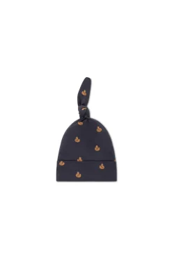 Organic Cotton Knot Beanie - Fox Cubs Constellation