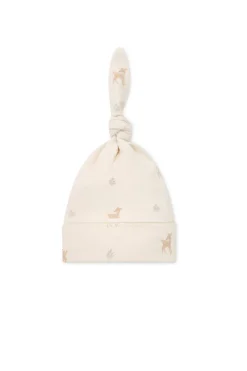 Organic Cotton Knot Beanie - Fable Deer Cloud
