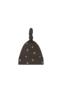 Organic Cotton Knot Beanie - Fox Cubs Wolf