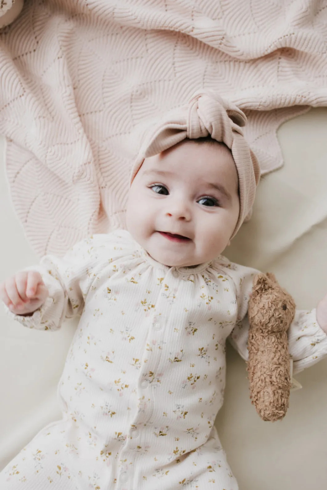 Organic Cotton Lilian Headband - Rose Dust