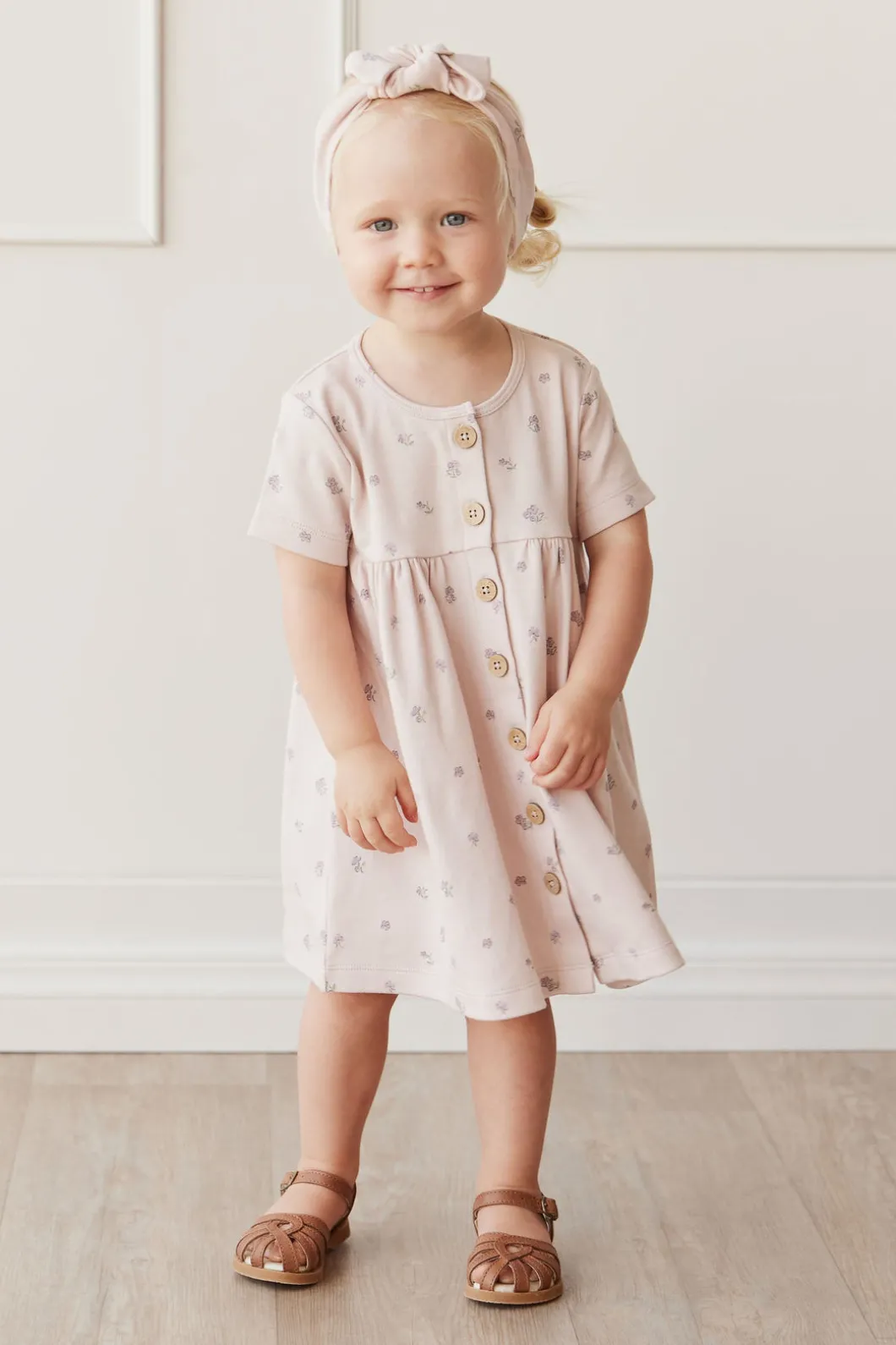 Organic Cotton Lola Dress - Meredith Violet