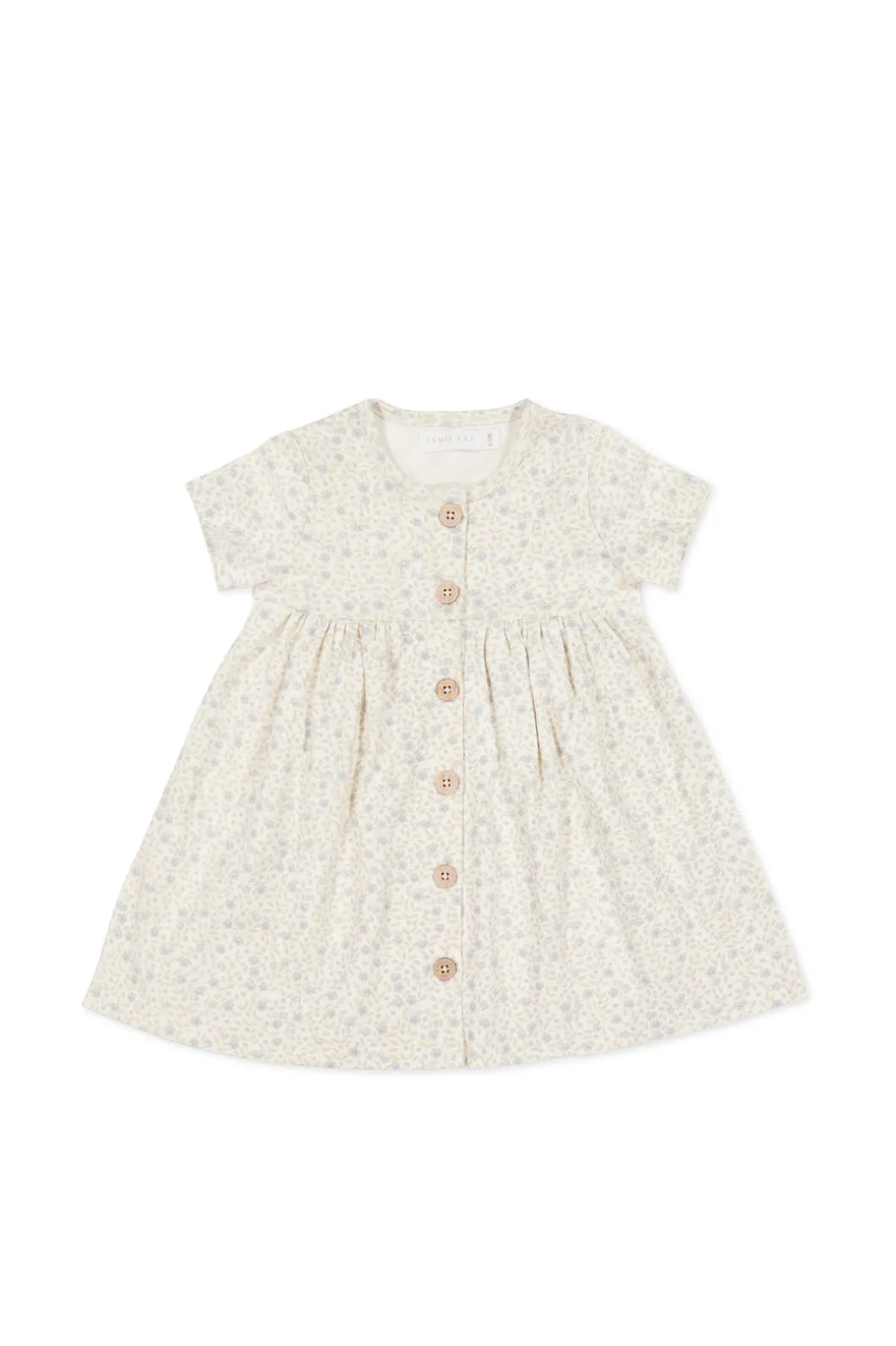 Organic Cotton Lola Dress - Elodie Whisper White