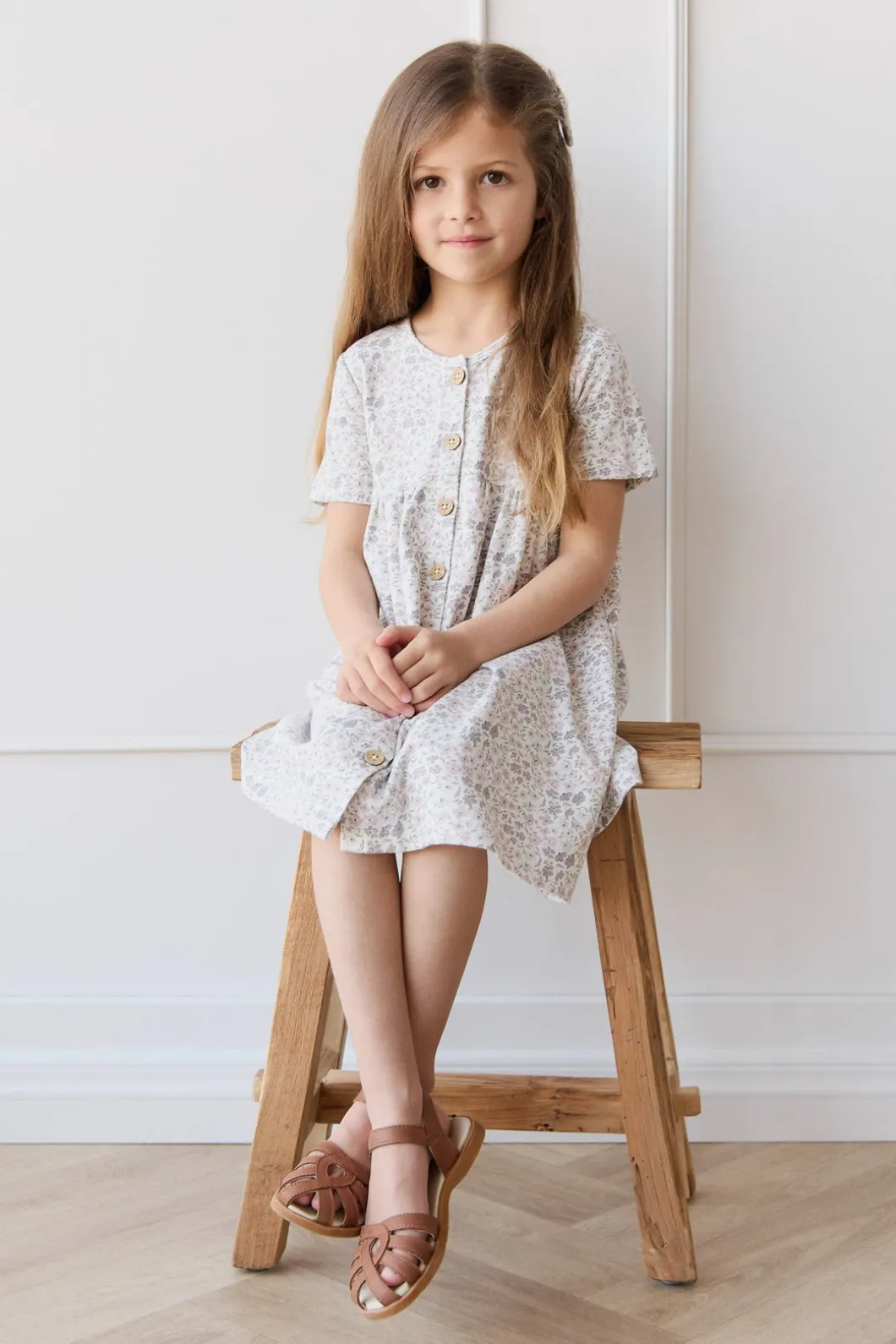 Organic Cotton Lola Dress - Fifi Lilac