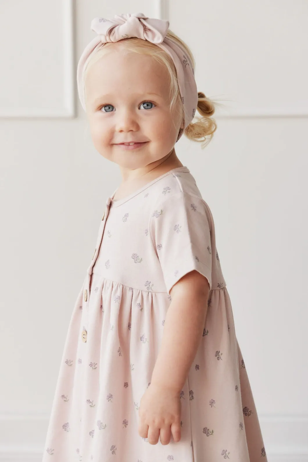 Organic Cotton Lola Dress - Meredith Violet