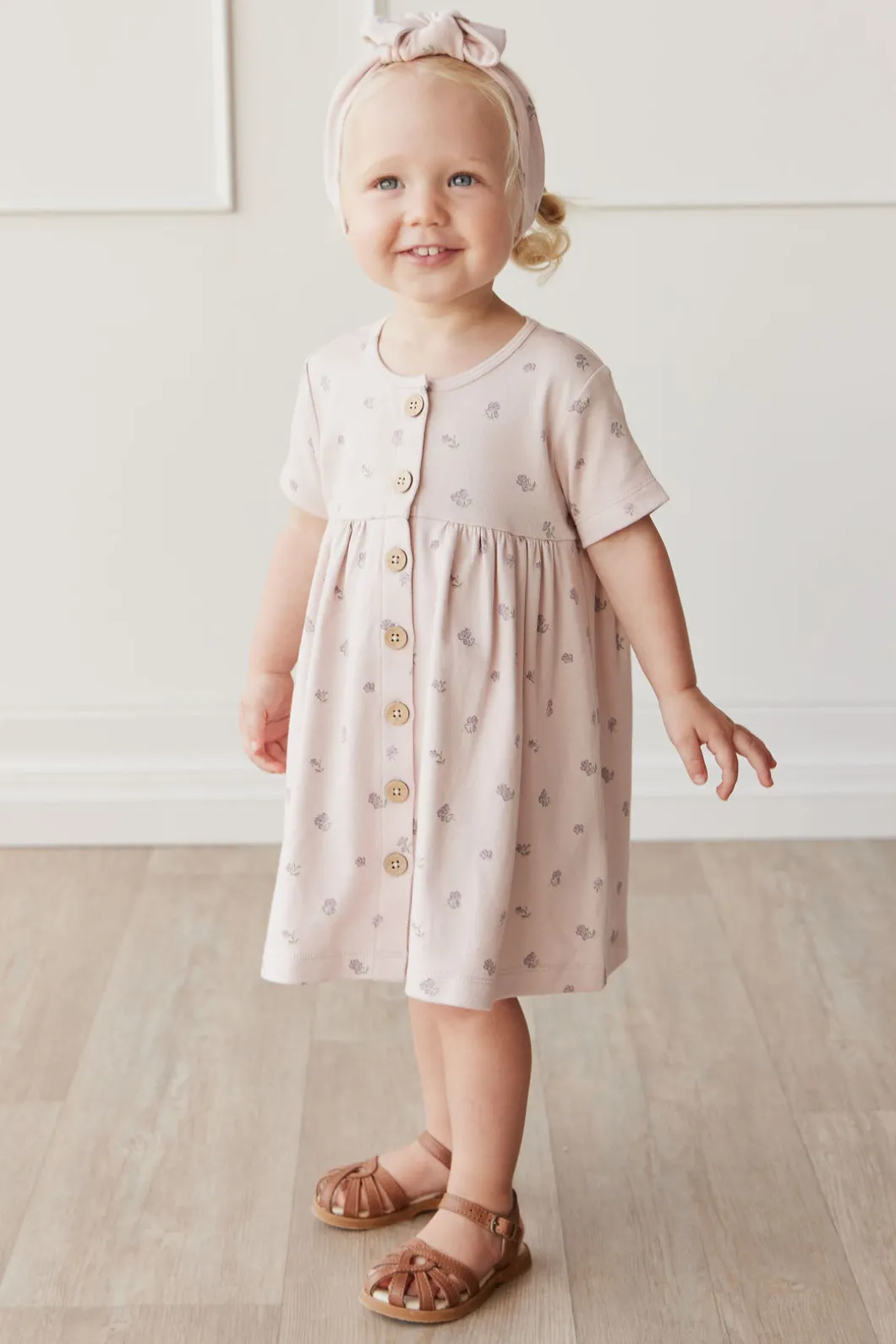 Organic Cotton Lola Dress - Meredith Violet