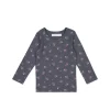 Organic Cotton Long Sleeve Top - Simone Lava