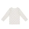 Organic Cotton Long Sleeve Top - Thelma Orchid