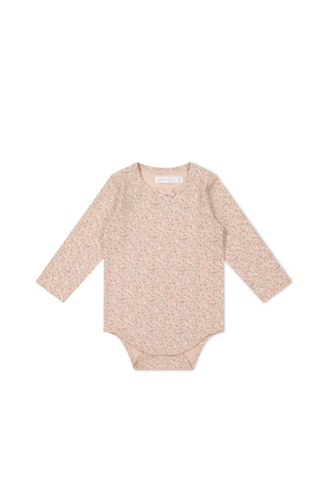 Organic Cotton Long Sleeve Bodysuit - Amber Rose