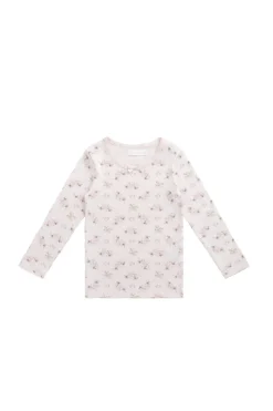 Organic Cotton Long Sleeve Top - Sweet Pea Floral