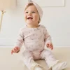 Organic Cotton Long Sleeve Bodysuit - Sweet Pea Floral