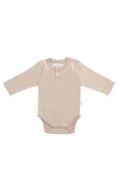 Organic Cotton Long Sleeve Bodysuit - Blushing Berry