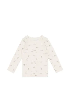 Organic Cotton Long Sleeve Top - Playful Kittens