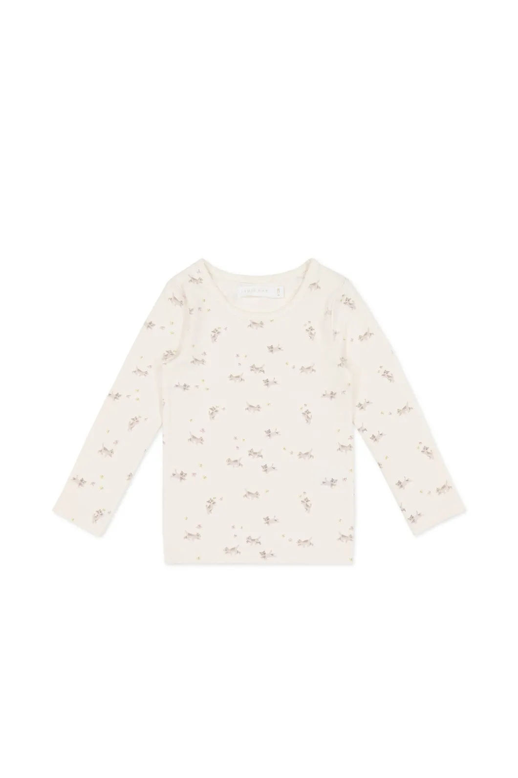 Organic Cotton Long Sleeve Top - Playful Kittens