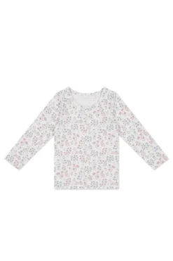 Organic Cotton Long Sleeve Top - Penny's Egg Hunt Parisian Pink
