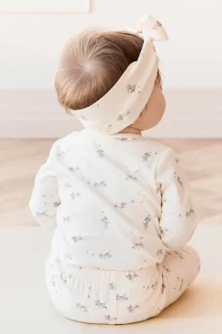 Organic Cotton Long Sleeve Bodysuit - Playful Kittens