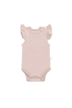 Organic Cotton Maddie Bodysuit - Shell Pink