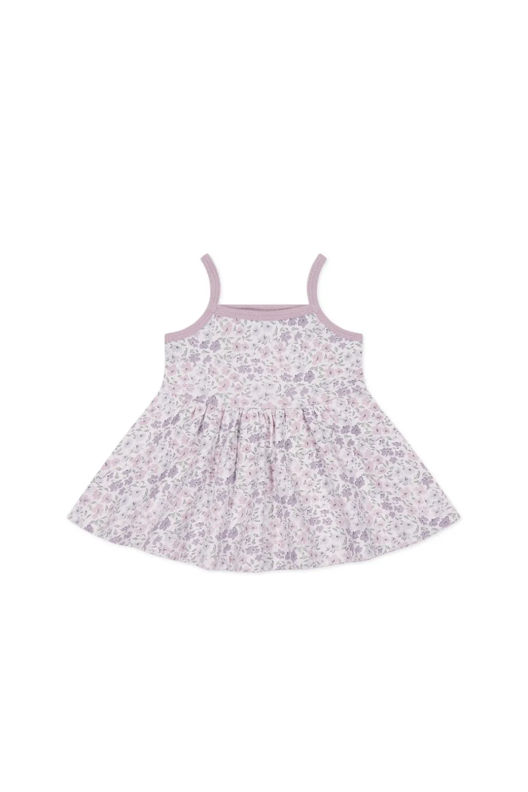 Organic Cotton Maple Singlet - Fifi Lilac