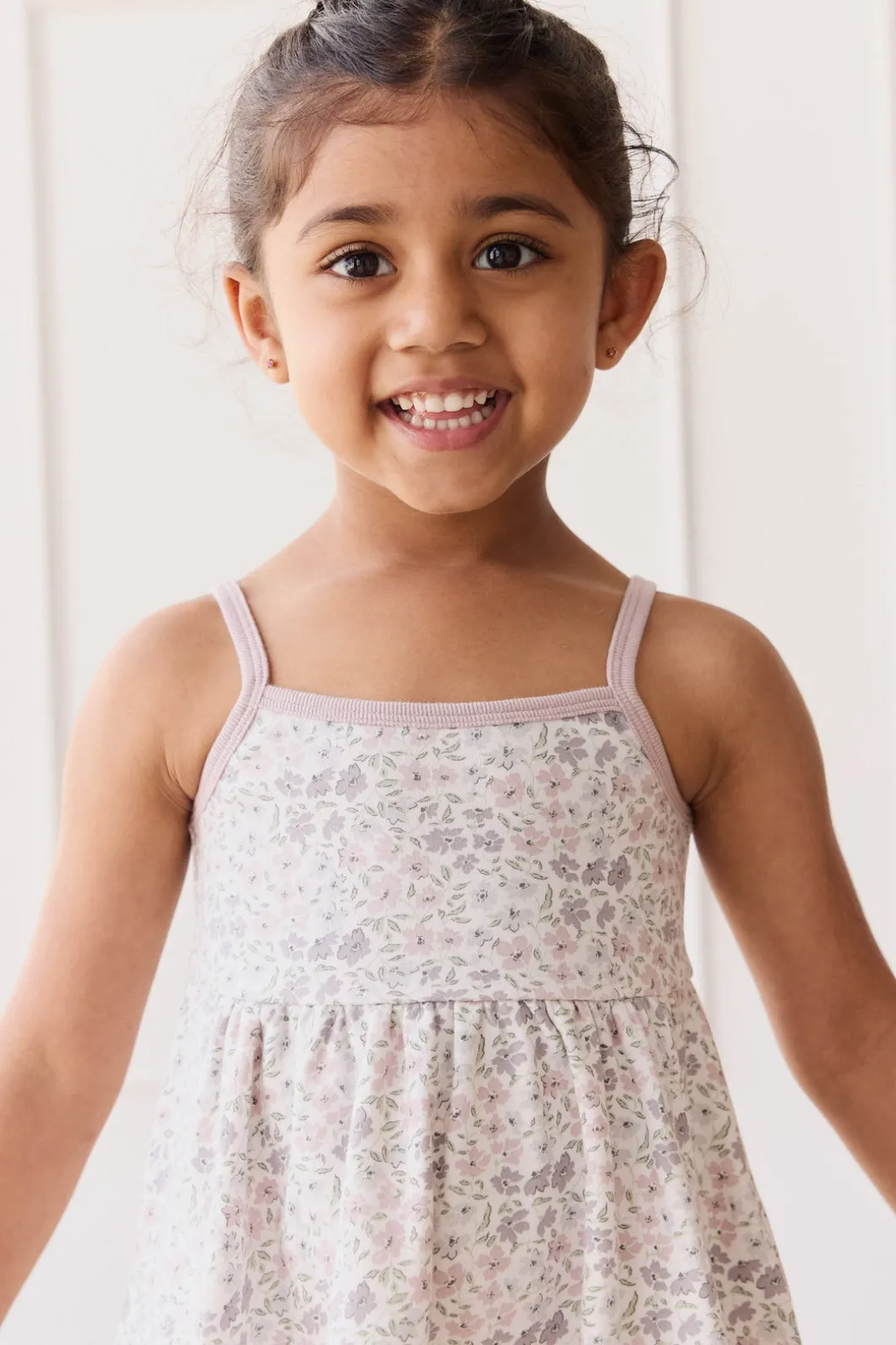 Organic Cotton Maple Singlet - Fifi Lilac