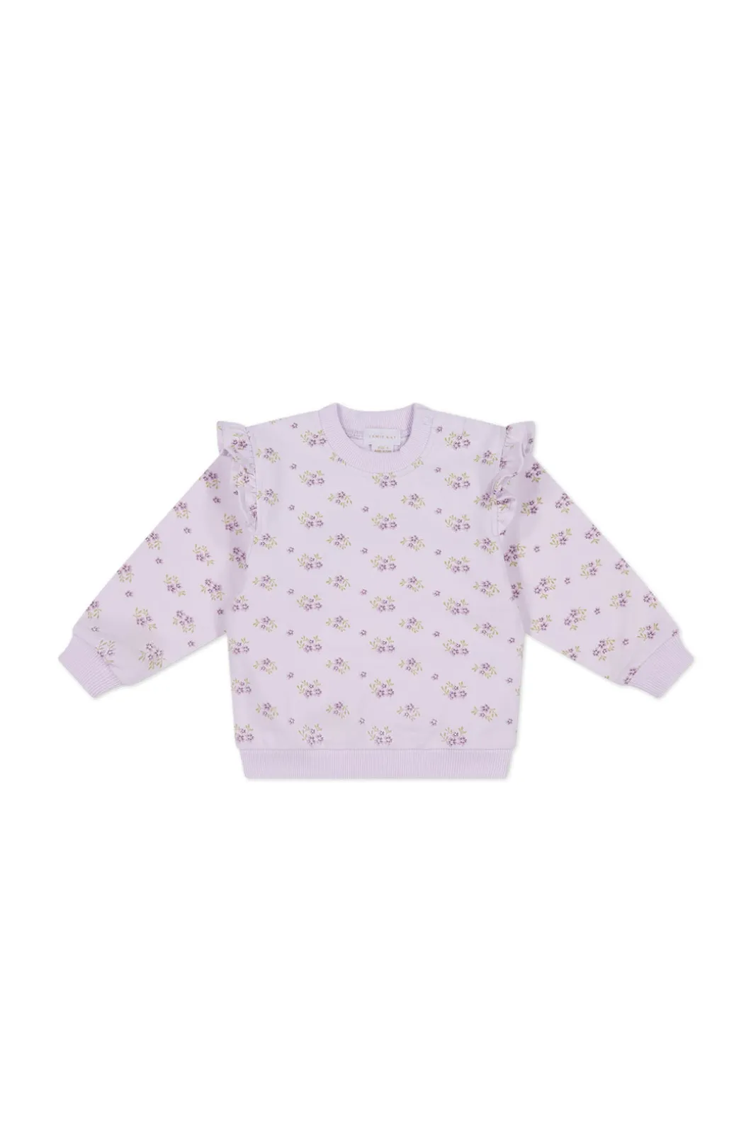 Organic Cotton Maple Sweatshirt - Rose Floral Pink