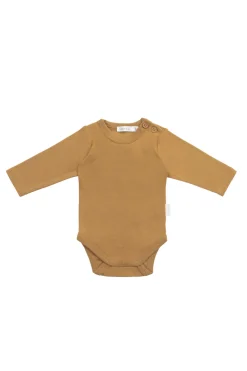 Organic Cotton Marlo Long Sleeve Bodysuit - Golden