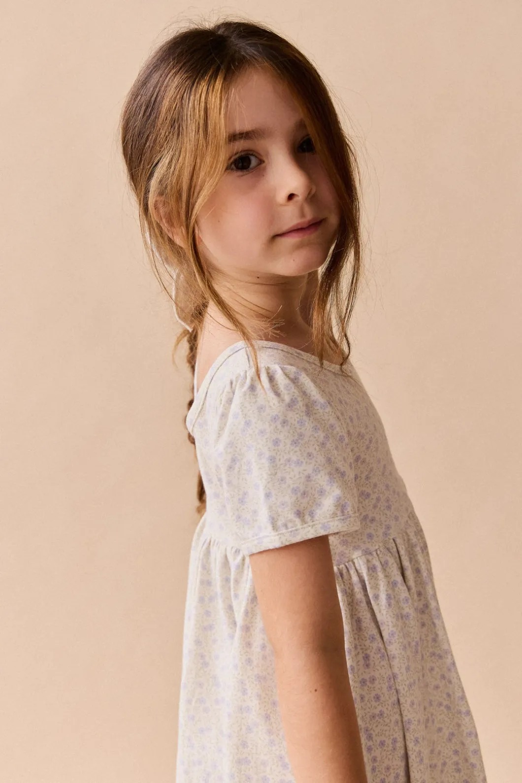 Organic Cotton Meadow Dress - Emmy Lilac