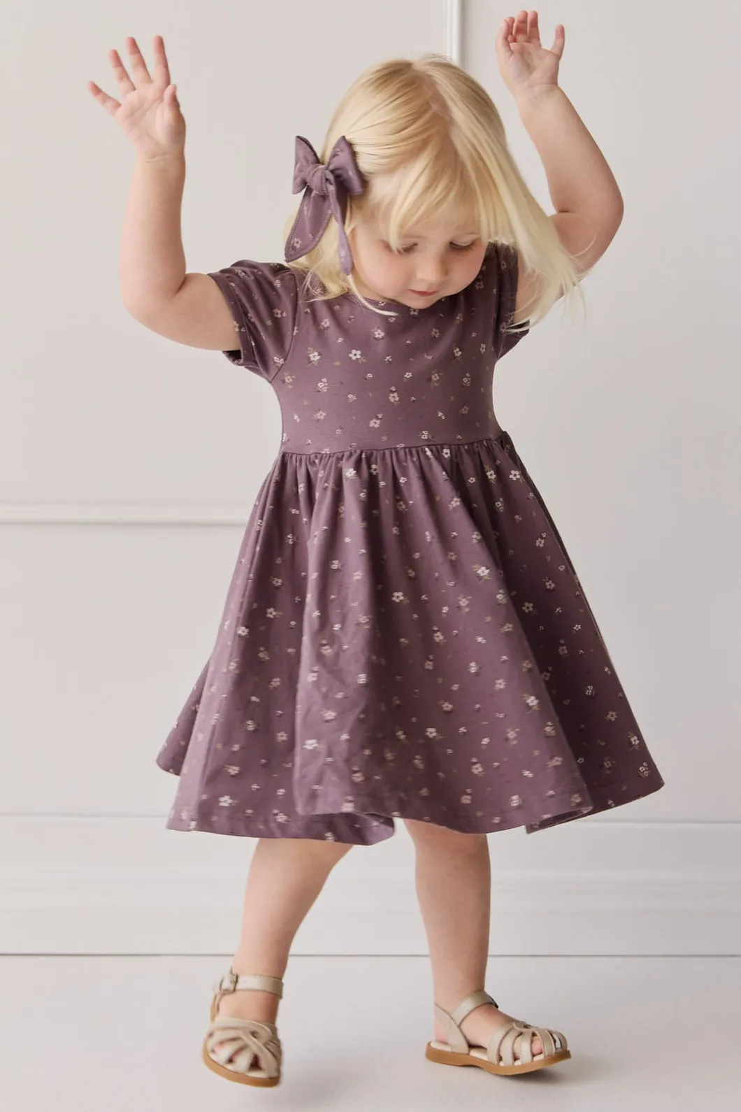 Organic Cotton Meadow Dress - Goldie Huckleberry Large