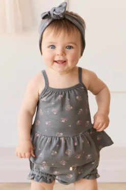 Organic Cotton Meadow Singlet - Simone Lava